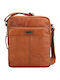Leather Men's Shoulder / Crossbody Bag Tabac Brown