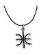 Aris Dentopoulos Jewellery Halskette aus Silber Schwarze