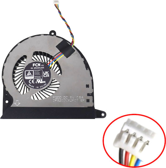 Лаптоп Вентилатор За Процесор Asus Expertcenter Pn52 Pn53 Pn65 Pn52-s7031md Pn52-bbr758hd Vivo Mini Pn64 Dfs2001052p0t 13070-02450100 4pin Код 81793