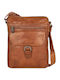 Leather Men's Shoulder / Crossbody Bag Tabac Brown