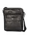 Leather Men's Shoulder / Crossbody Bag Black