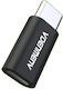 Jager DU11 Micro-USB / USB-C männlich in Micro-USB weiblich Konverter