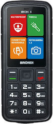 Brondi Iron X Dual SIM Κινητό με Κουμπιά Μαύρο