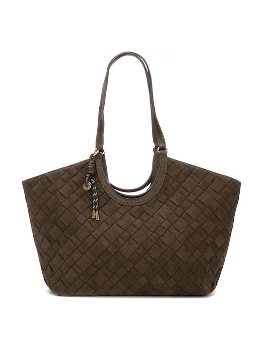 Damentasche Schulter Handtasche Crossbody Khaki