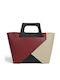 Leather Women's Tote Bag Red
