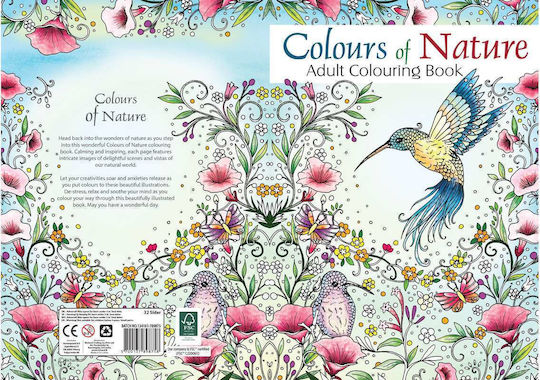 Hobby2you Malebog A4 Colour Nature 32 Sider 789875