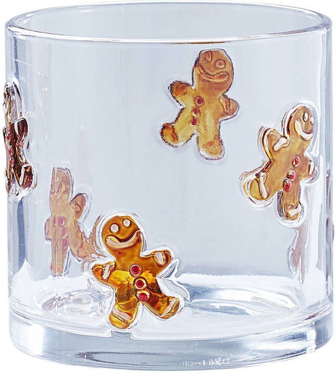 Butlers Weihnachtskerzen Glas Transparent Kerzenleuchter 10cm