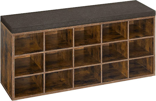 Mobilier Hol cu Pantofar și Bancă Rustic Brown 105x30x48cm