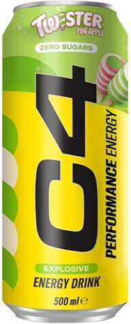 Cellucor C4 Kohlensäurehaltiges Erfrischungsgetränk Ananas mit Kohlensäure in Kiste 500ml