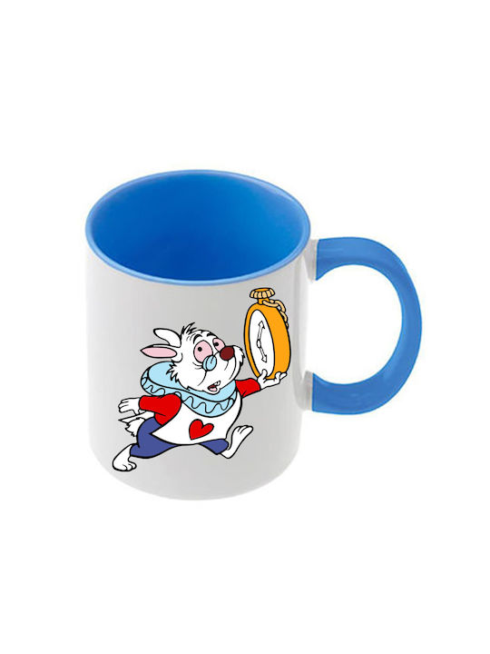 Alice Blaue Tasse Mit Griff Innen