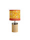 Table Lamp for E27 Fitting with Yellow Shade and Base