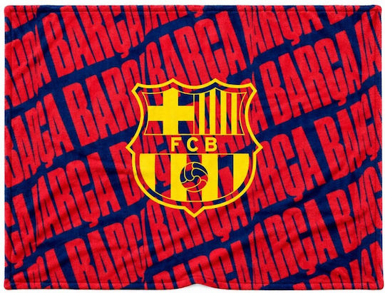 F.C. Barcelona Kinderdecke Marineblau 200x150cm