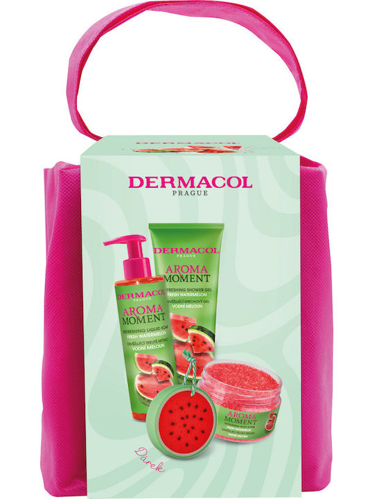 Dermacol Aroma Moment Wassermelone Hautpflege-Set für Feuchtigkeitsspendend & Körperreinigung 4 Stück Dermacol Aroma Moment Wassermelone Hautpflege-Set für Feuchtigkeitsspendend & Körperreinigung 4 Stück