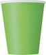 Ποτήρια Χάρτινα 266ml Λαχανί 8 Τεμ Lime Green