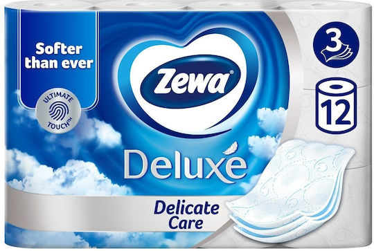 Zewa Deluxe Delicate Care Hârtie igienică 12 Role 3 Foi