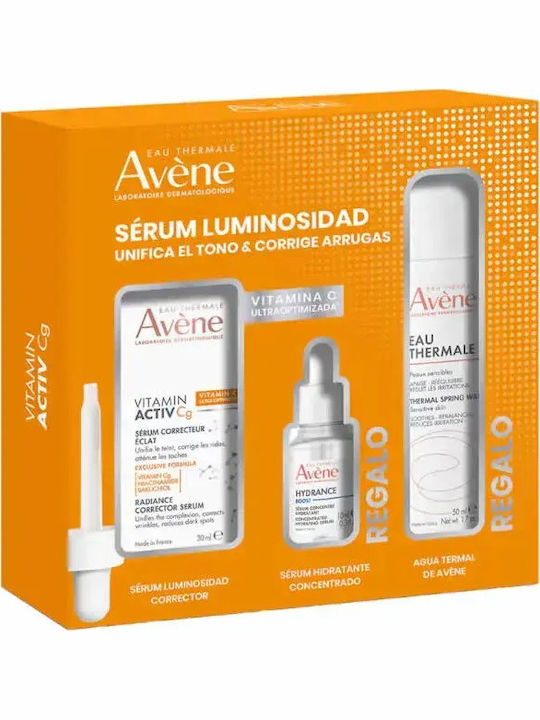 Eau Thermale Avène Vitamin Activ Cg Brightening Corrective Σετ Περιποίησης για Ενυδάτωση & Λάμψη 3τμχ