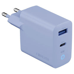 Forever Зарядно Устройство Без Кабел GaN с USB-...