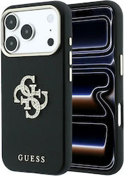 Guess Glatt & Groß Strass Logo Hülle Für iPhone 18 Pro / 17 Pro Schwarz