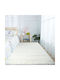To megalo pazari Schlafzimmer-Teppichsets Zottelig Weiß TMP-4793 3 Stück