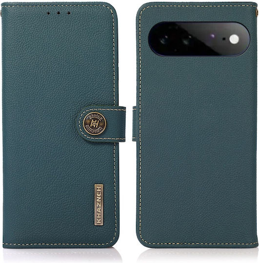 Khazneh Lederhülle Brieftasche Grün Google Pixel 11 Pro XL 5G