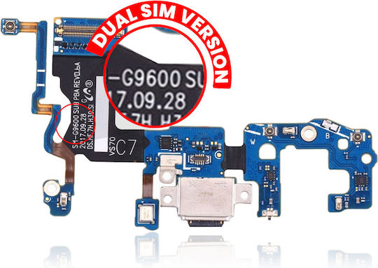 Charging Port Flex Cable Samsung Galaxy S9 G9600 Dual Sim Version