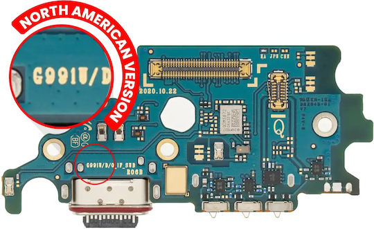 Charging Port Board Sim Card Reader Samsung Galaxy S21 5g G991u Versiunea US Premium