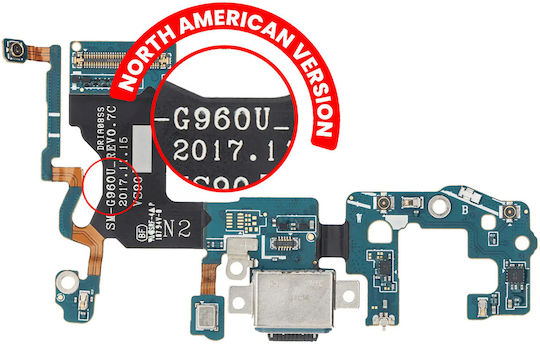 Charging Port Flex Cable Samsung Galaxy S9 G960u Us Version