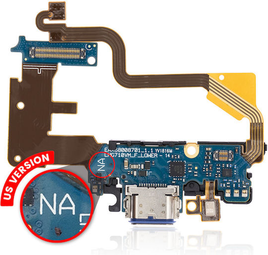 Charging Port Flex Cable Lg G7 Thinq Us Version Lmg710vm Version 1.1