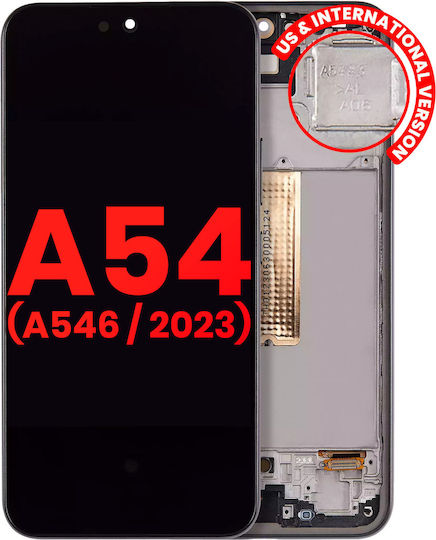Oled Assembly Frame Samsung Galaxy A54 5g A546 2023 Us & International Version Aftermarket Plus Graphite