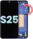 Oled Assembly Frame Samsung Galaxy S25 5g Us & International Service Pack Navy