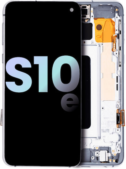 Oled Assembly Frame Samsung Galaxy S10e Service Pack Prism White