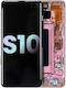 OLED модул с рамка Samsung Galaxy S10 Service Pack фламинго розов