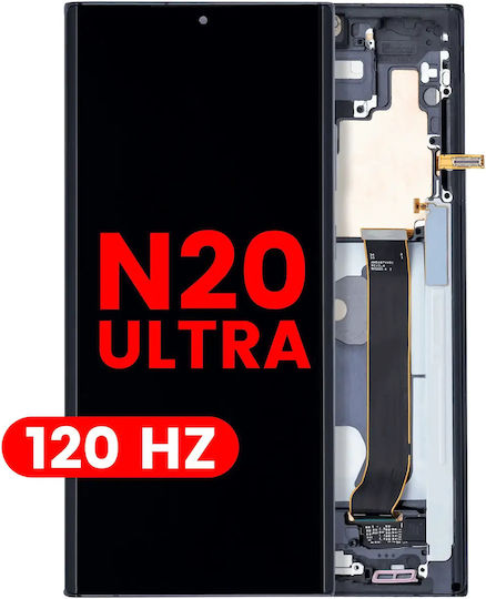 OLED Ersatzbildschirmrahmen Samsung Galaxy Note 20 Ultra 5G Nachbau Pro 120Hz Mystic Schwarz