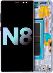 Oled Assembly Frame Samsung Galaxy Note 8 Service Pack Orchid Gray