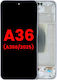 Oled Ersatzbildschirm mit Rahmen Samsung Galaxy A36 5G A366 2025 Aftermarket Plus Lavendel
