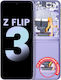 Inner OLED Rahmen Samsung Galaxy Z Flip 3 5G US & International Service Pack Lavendel