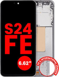Oled Assembly Frame Samsung Galaxy S24 Fe 5g Us & International Version 6.62" Aftermarket Plus Gray