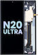 OLED модул с рамка Samsung Galaxy Note 20 Ultra 5g Service Pack Mystic Black