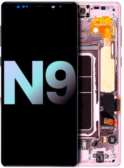 OLED модул с рамка Samsung Galaxy Note 9 Service Pack лавандово лилав
