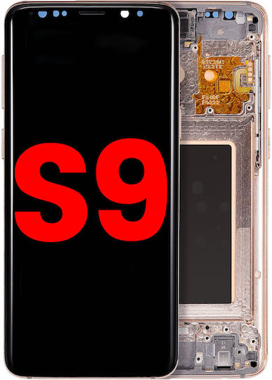 Oled Assembly Frame Samsung Galaxy S9 Aftermarket Plus Sunrise Gold