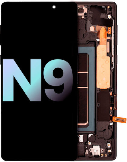 Oled Assembly Frame Samsung Galaxy Note 9 Service Pack Midnight Black