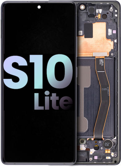 Oled Assembly Frame Samsung Galaxy S10 Lite Service Pack Prism Black