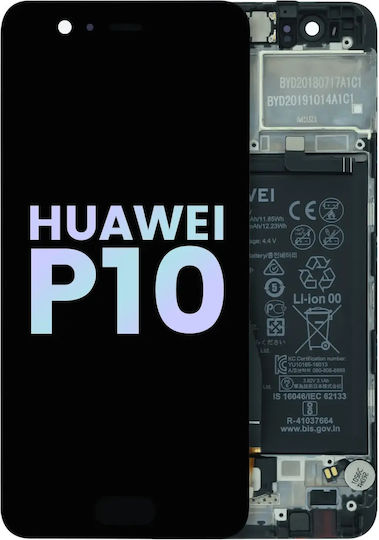 Lcd Assembly Frame Huawei P10 Genuine Oem Black
