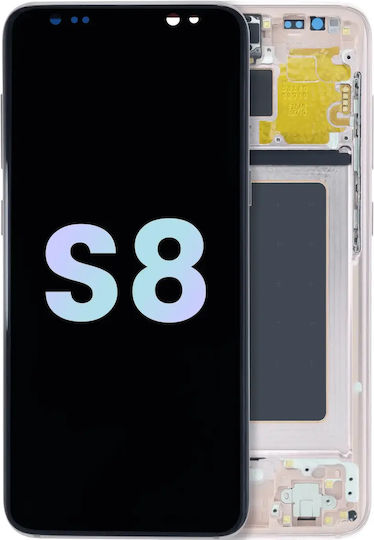 Ansamblu LCD cu ramă Samsung Galaxy S8 Service Pack roz