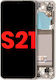 Asamblare OLED cu ramă Samsung Galaxy S21 5g Aftermarket Plus Alb Fantomă