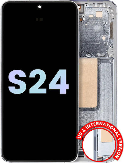 Oled Assembly Frame Samsung Galaxy S24 5g Us & International Version Service Pack Sapphire Blue