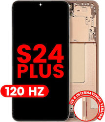 Oled Assembly Frame Samsung Galaxy S24 Plus 5g Us & International Version Aftermarket Plus 120hz Sandstone Orange