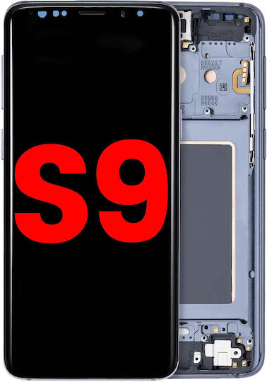 Oled Assembly Frame Samsung Galaxy S9 Aftermarket Plus Titanium Gray