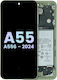 Oled Assembly Frame Samsung Galaxy A55 A556 2024 Service Pack Lemon