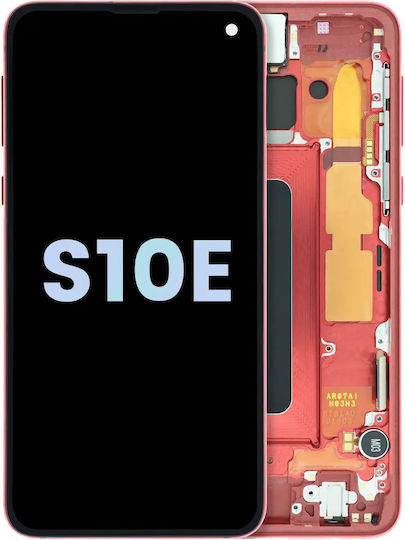 Oled Asamblare cu Ramă Samsung Galaxy S10e Service Pack Roșu Cardinal